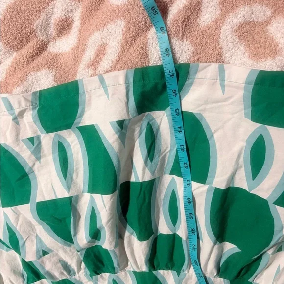 Anthropologie Green Patterned Women's Dress, size small petite - Picture 8 of 10